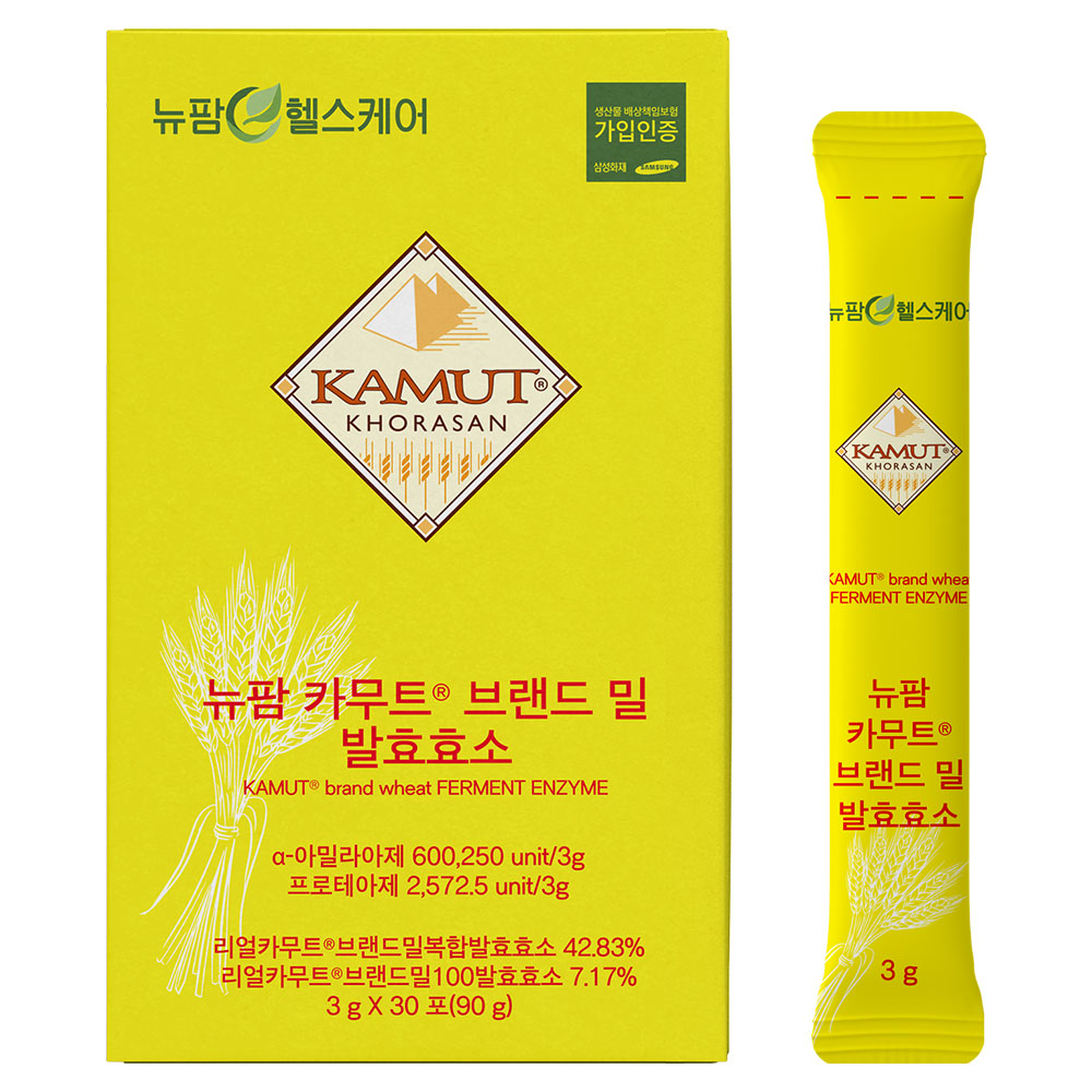 [뉴팜헬스케어] 카무트 브랜드밀 발효효소 3g x 30포