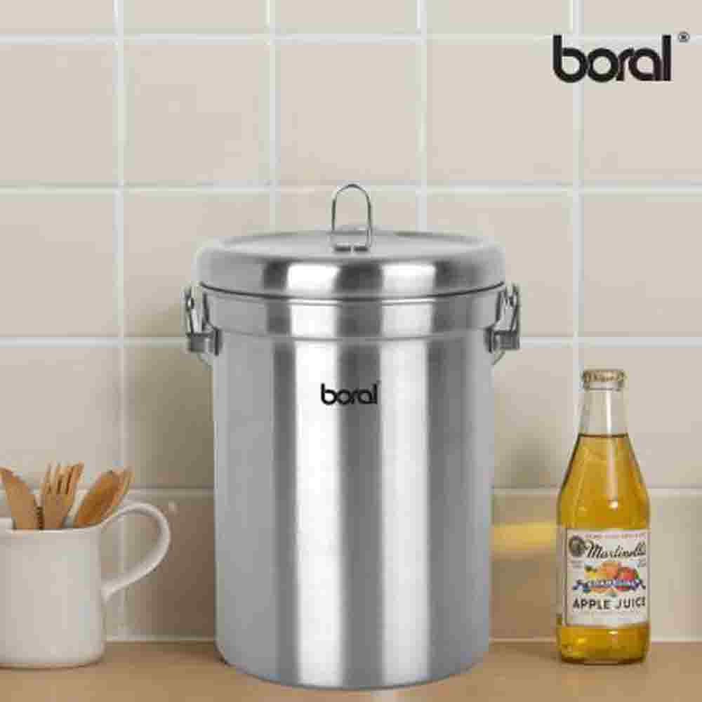 보랄 3L 스테인레스 음식물 쓰레기통 BR-300L