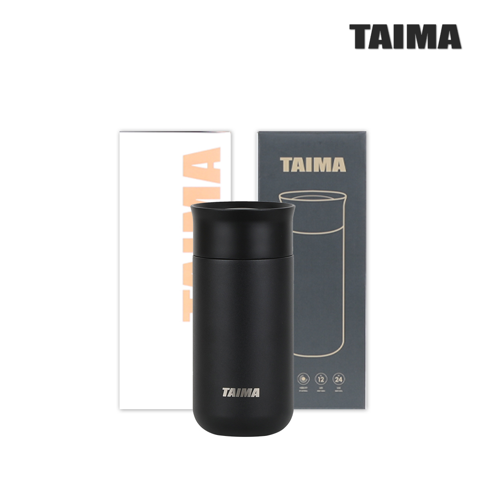 [TAIMA] 원터치 텀블러 매트 블랙 380ml