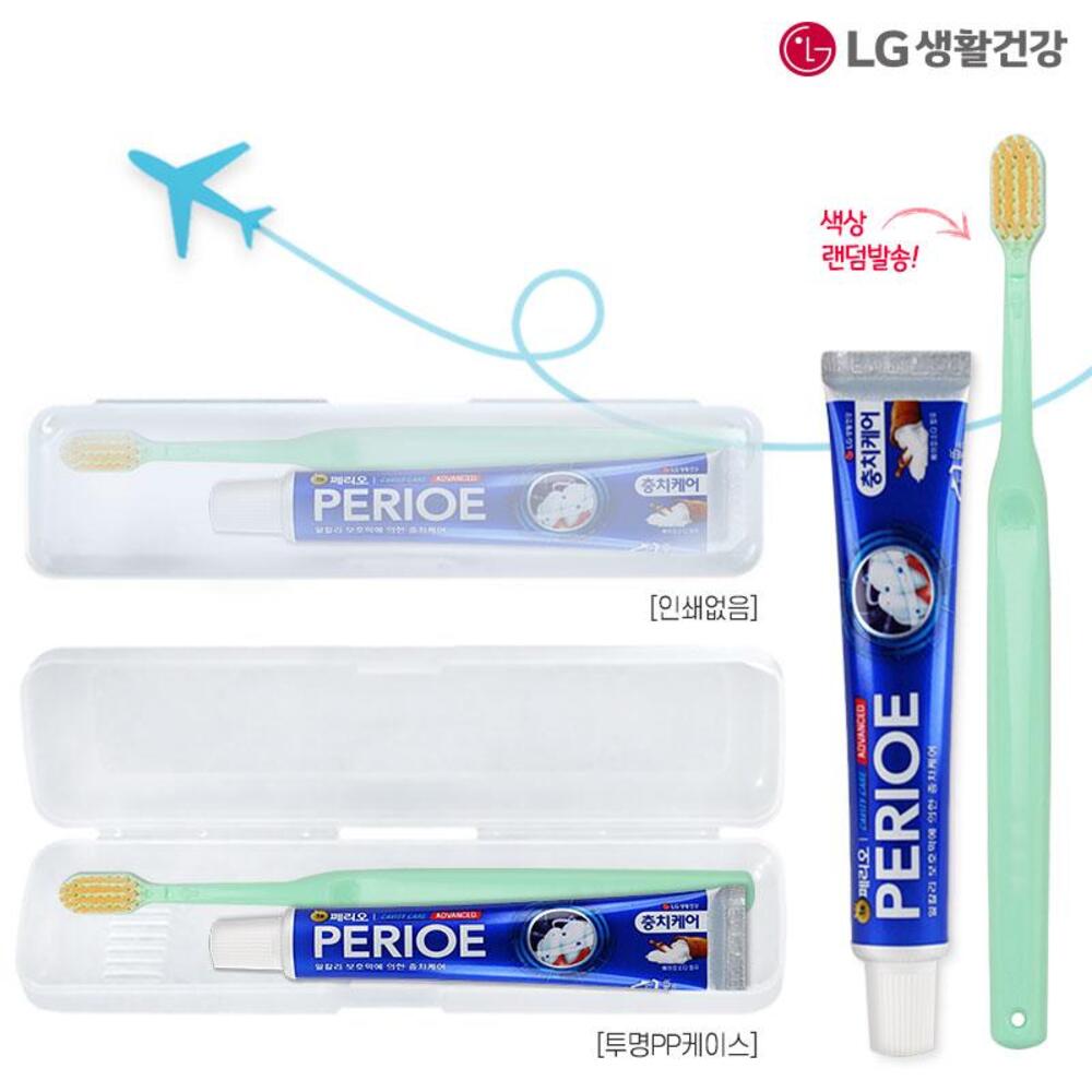 (PP,투명)엘지 페리오치약50g 에코칫솔세트