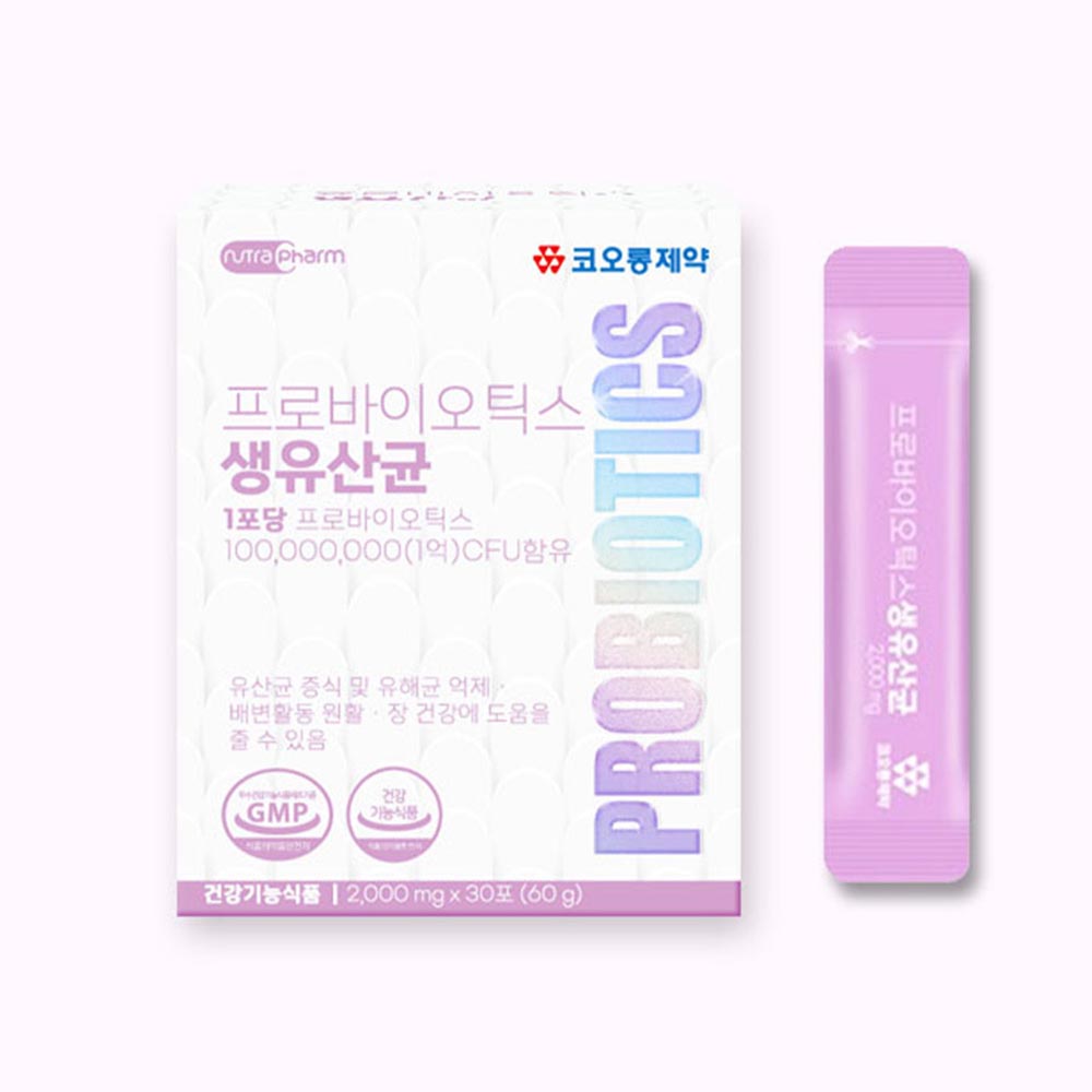 코오롱제약 뉴트라팜 프로바이오틱스 생유산균 2000mg x 30포