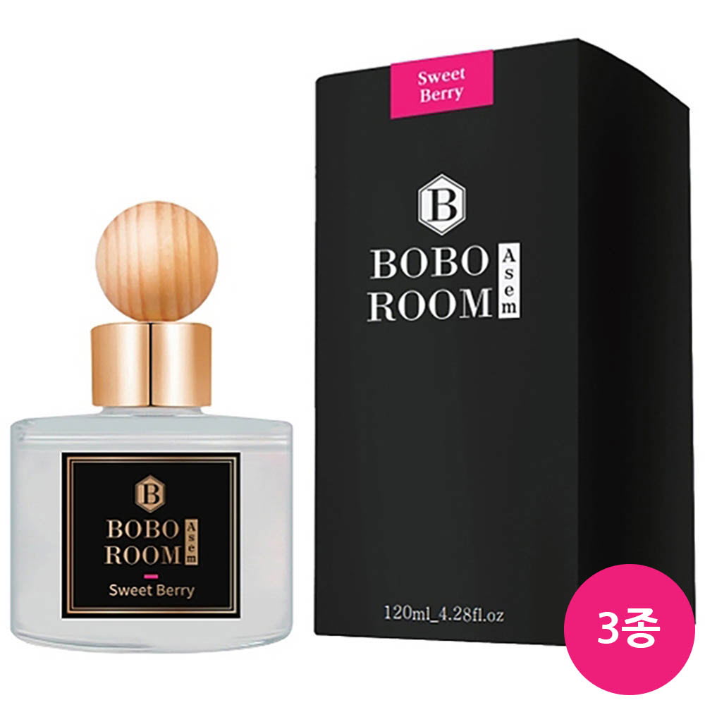 보보룸 ASEM 차량용 디퓨져 120ml 세트 3종