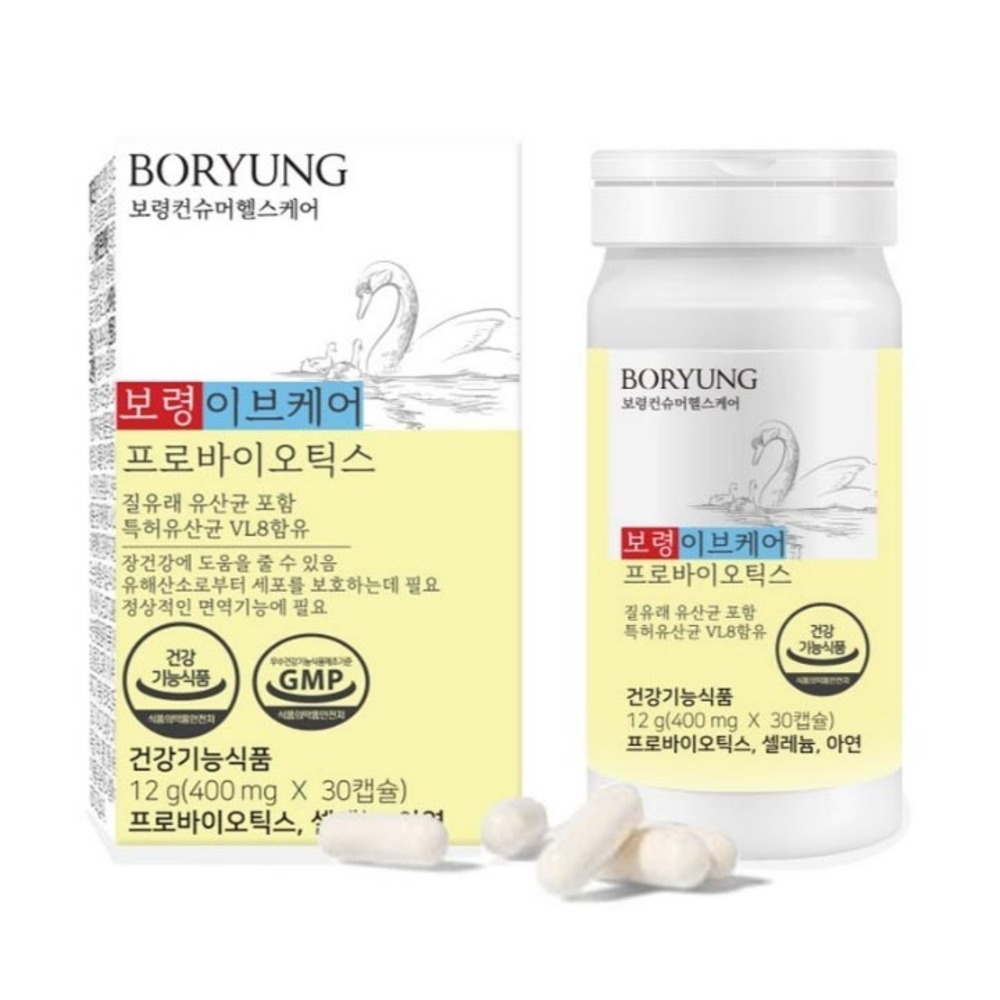 보령컨슈머헬스케어 이브케어 프로바이오틱스 (1개월분) 400mg x 30캡슐