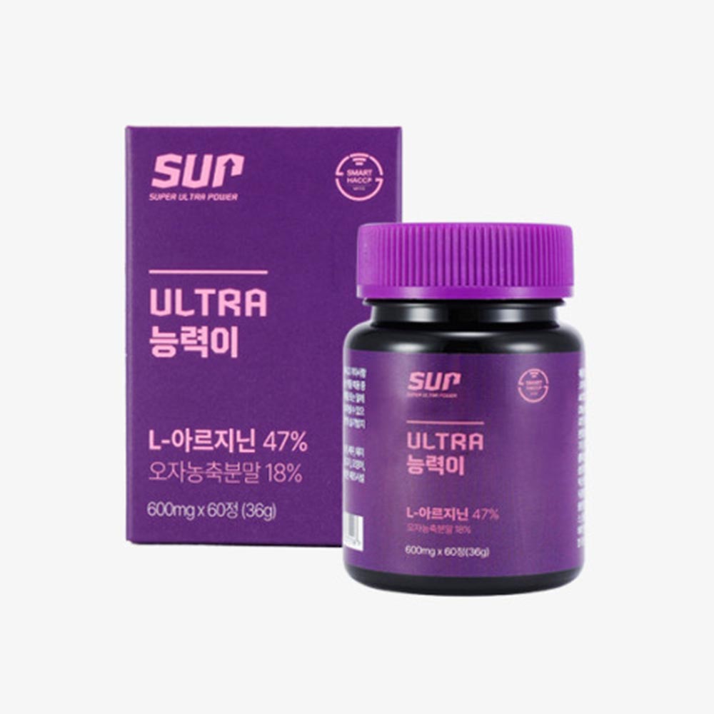 SUP 능력이 L아르기닌 오자 구기자 자연 600mg x 60정