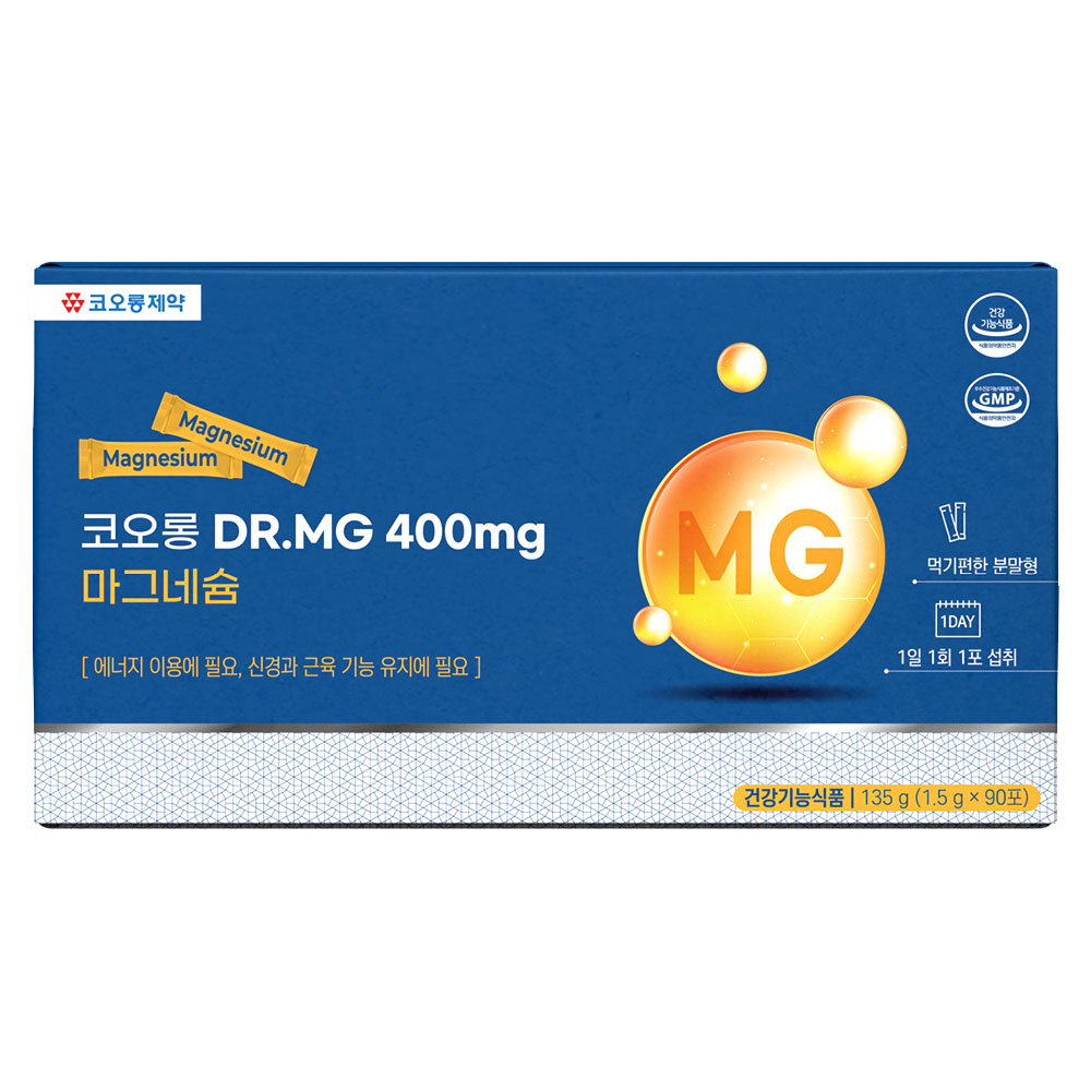 [코오롱제약] DR.MG 400mg 마그네슘 1.5g x 90포