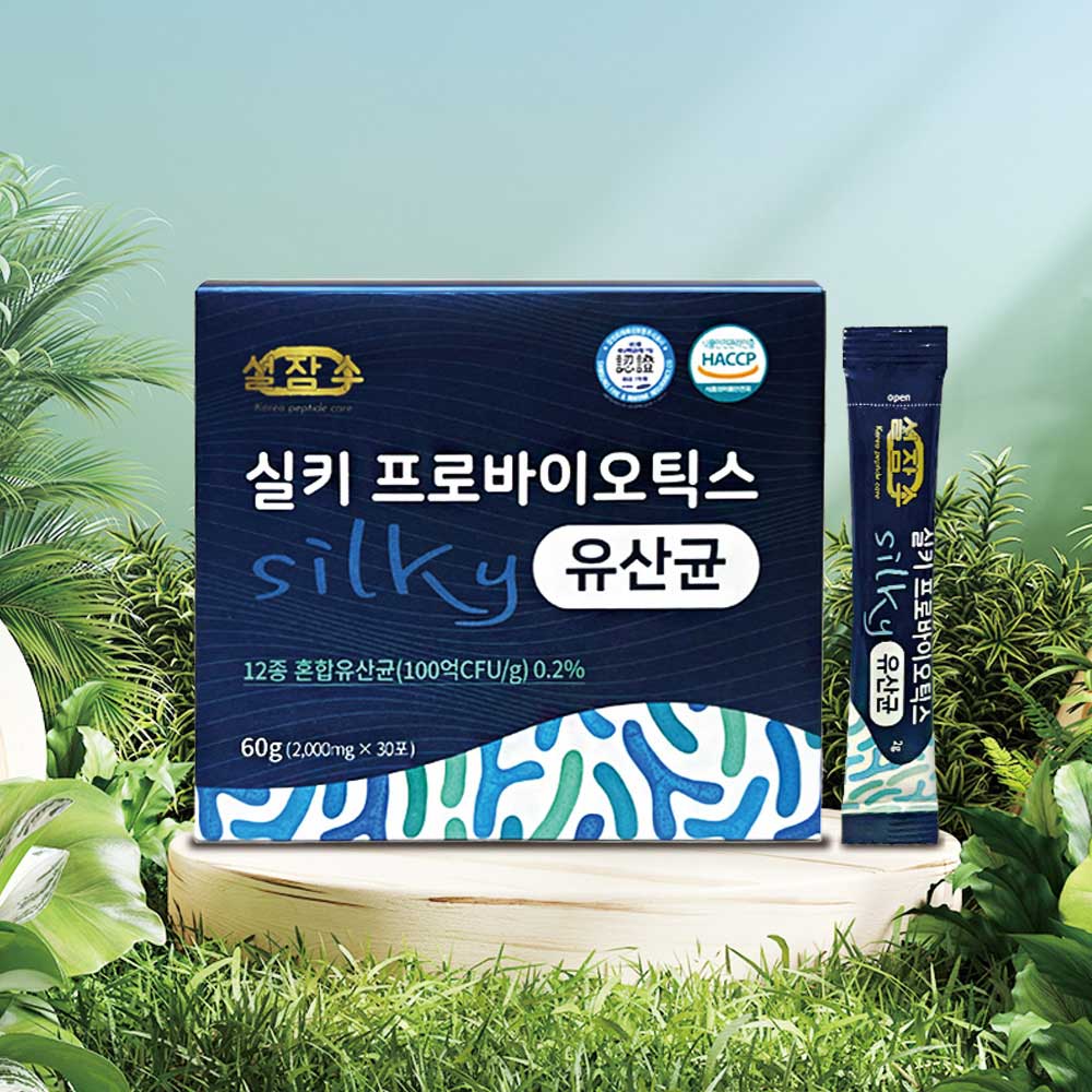 (가정의달할인특가]실키 프로바이오틱스 100억 유산균60g(2000mg*30포)* 5박스