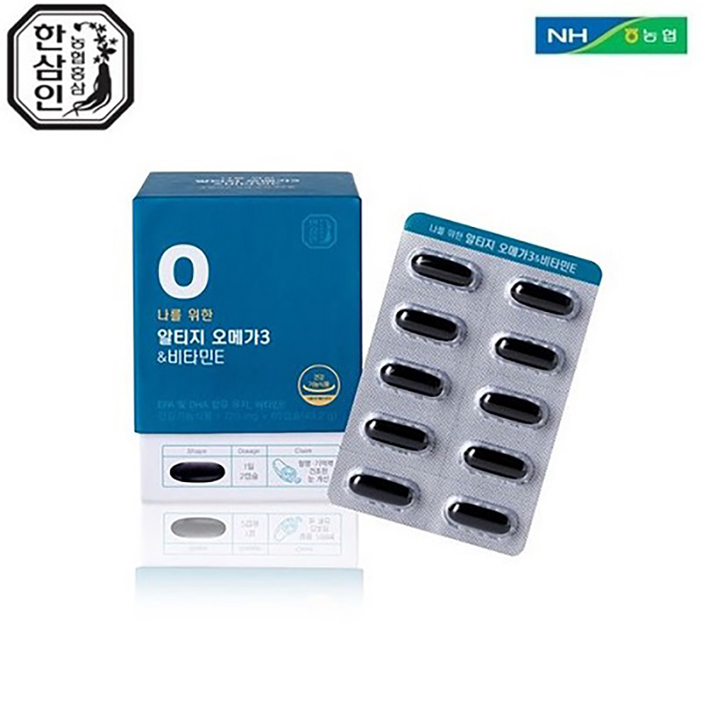 한삼인 나를위한 알티지 오메가3&비타민E 720mg x 60캡슐