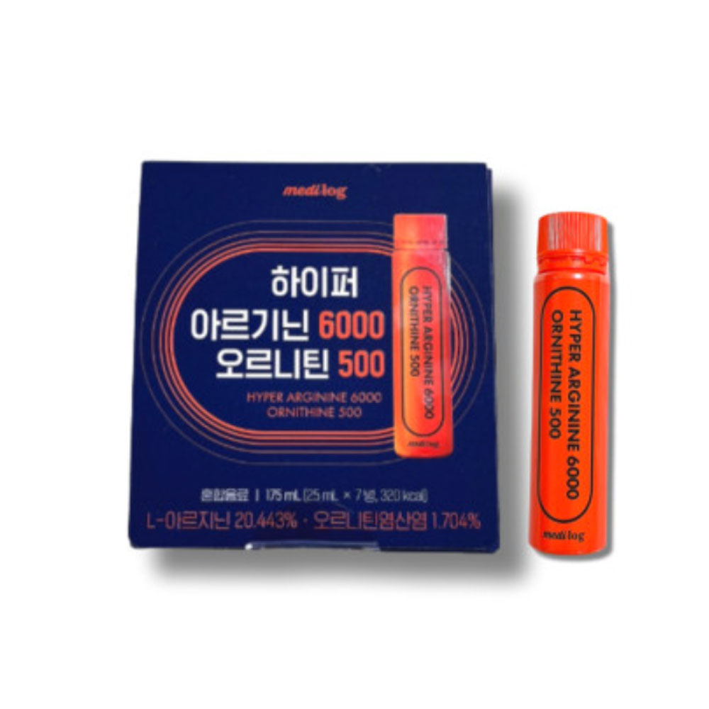 메디로그 하이퍼 아르기닌 6000 오르티닌 500 / 25ml*7병